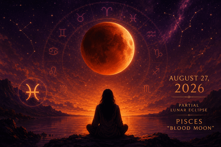 Lunar Eclipse August 27, 2026: Pisces Blood Moon Meaning by Sign | PsychicTells