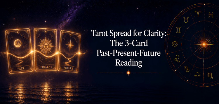 Tarot Spread for Clarity: The 3-Card Past-Present-Future Reading | PsychicTells